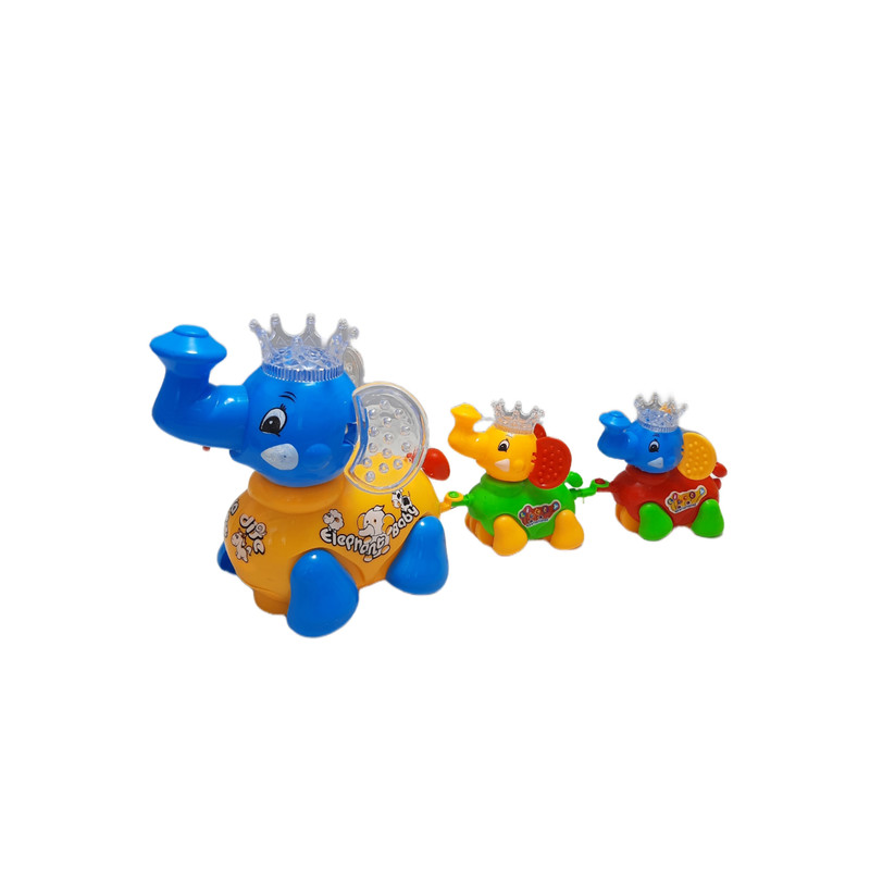 اسباب بازی مدل فیل خانواده موزیکال مجموعه 3 عددی