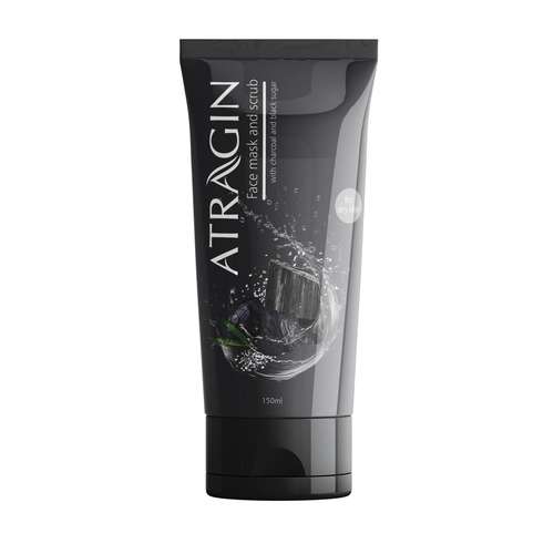 ماسک صورت عطرآگین مدل ذغال و شکر مناسب برای انواع پوست حجم 150 میلی لیتر