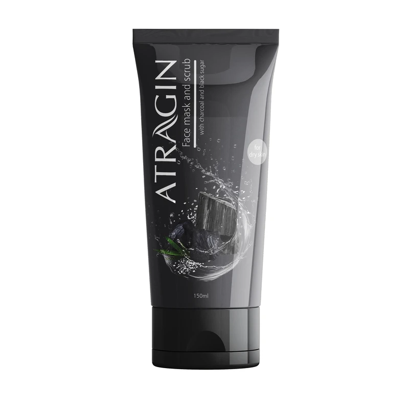 ماسک صورت عطرآگین مدل ذغال و شکر مناسب برای انواع پوست حجم 150 میلی لیتر
