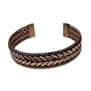 دستبند زنانه مدل گندمی دو بر پیچ کد JW584.3