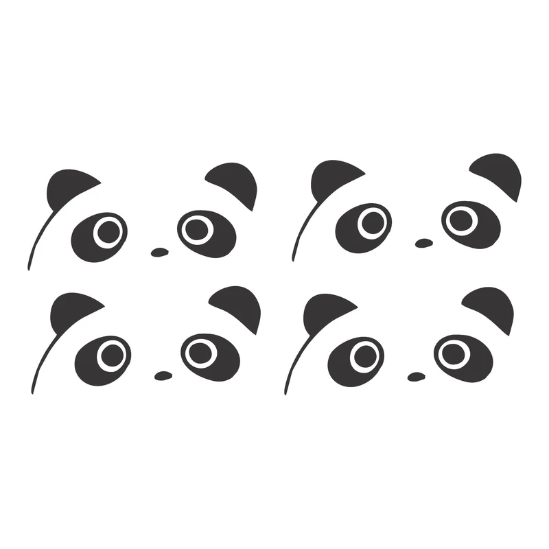 برچسب دستگیره درب خودرو ونگارد طرح پاندا کد 1 مجموعه 4عددی