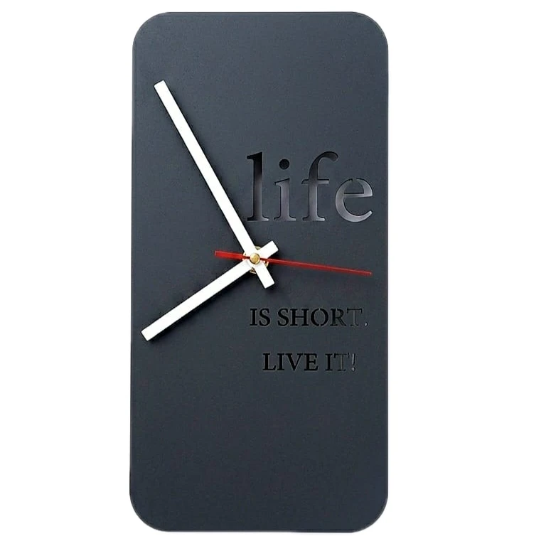 ساعت دیواری عقربه‌ای با نشانگر فانتزی مدل life