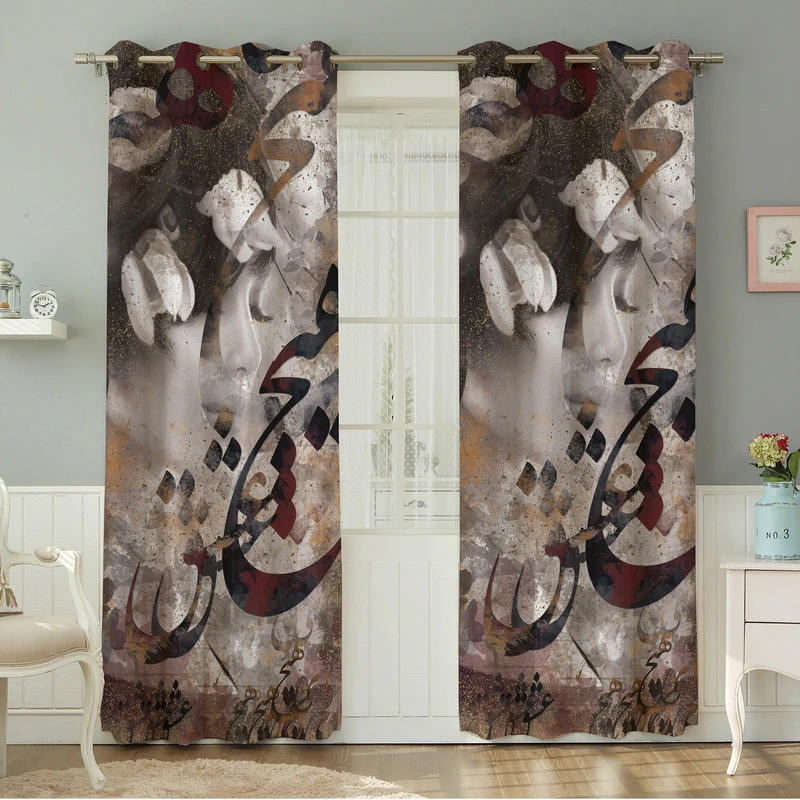 پرده نیروانا طرح مدرن مدل هازان کد 8890 سایز 140×280 سانتی متر