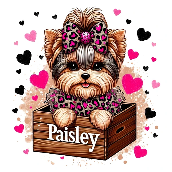   استیکر پارچه و لباس پاد آفرین طرح سگ بامزه کد 4040