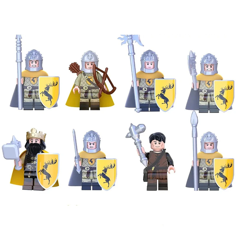 ساختنی 50 تکه برانت مدل سری براتیون ها بازی تاج و تخت مجموعه هشت عددی