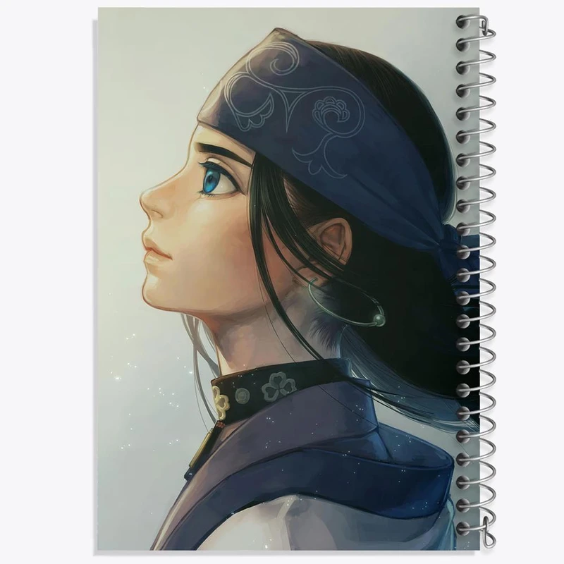 دفتر مشق 50 برگ خندالو مدل اسیرپا انیمه کامویی طلایی Golden Kamuy کد 23737