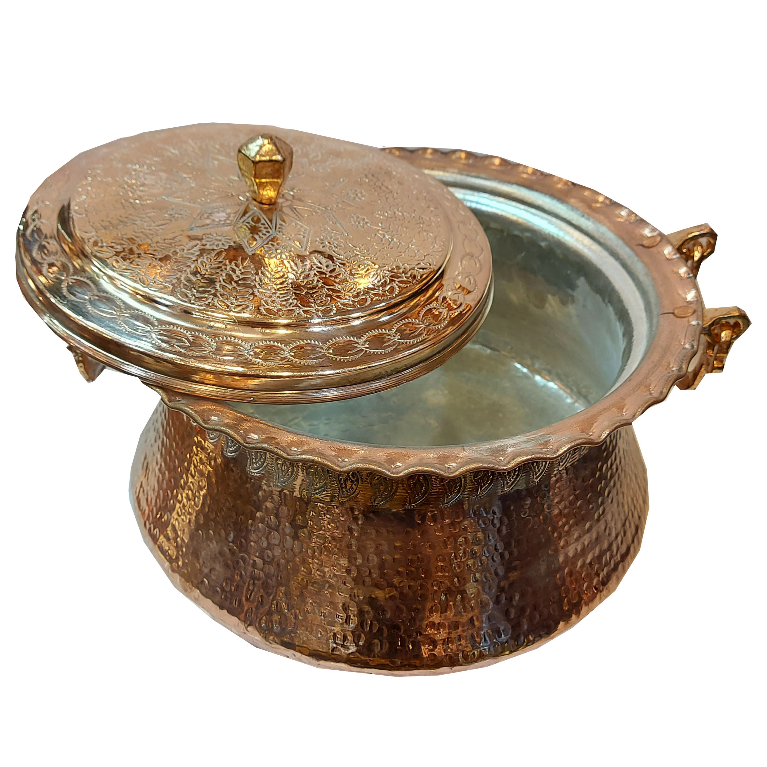 قیمت قابلمه مسی مدل چکش کاری کد 88001