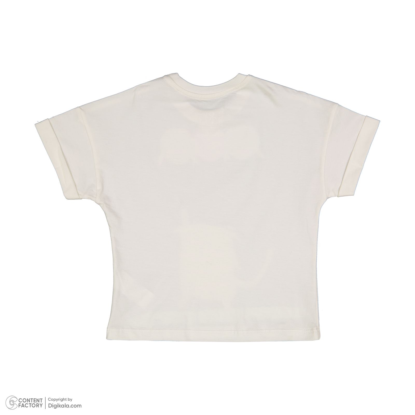 ست تی شرت آستین کوتاه و شلوارک دخترانه سون پون مدل 1110 رنگ صورتی -  - 2