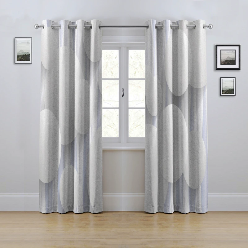 پرده مدل پانچی طرح گوی سایز 280x145 سانتی متر