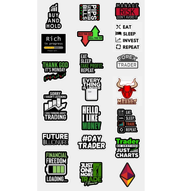 برچسب مدل ترید بورس و بازارهای مالی کد 990