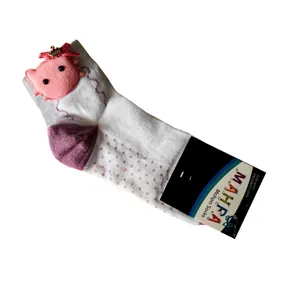 جوراب دخترانه مهپا مدل عروسکی کد 02