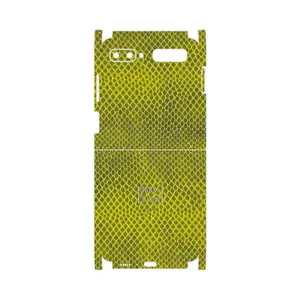 MAHOOT Yellow Snake Skin-FullSkin Cover Sticker for Samsung Galaxy Z Flip