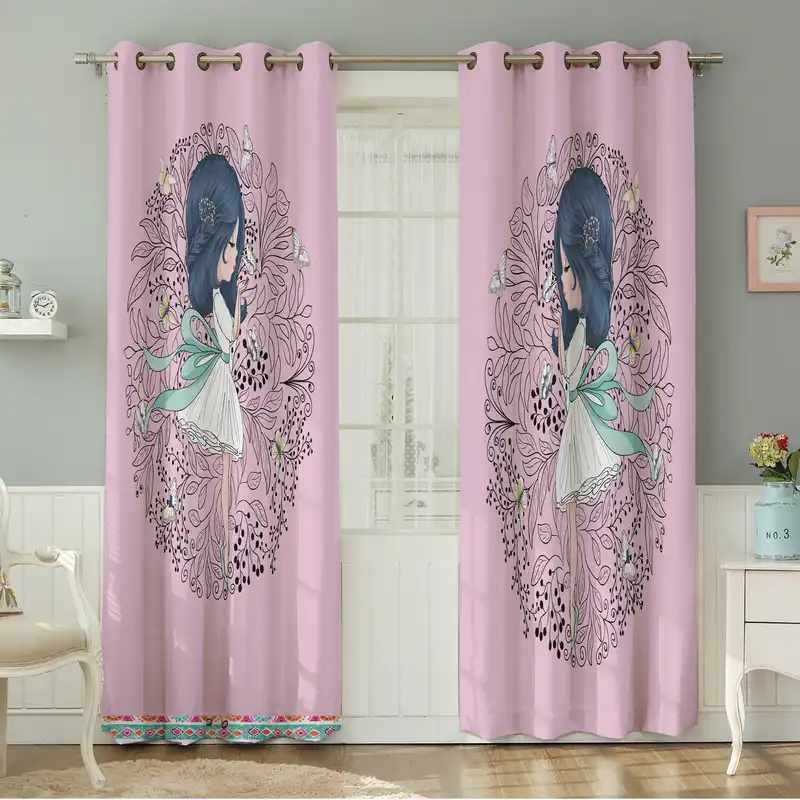 پرده نیروانا طرح کودک مدل مخمل کد 8573 سایز 140×280 سانتی متر