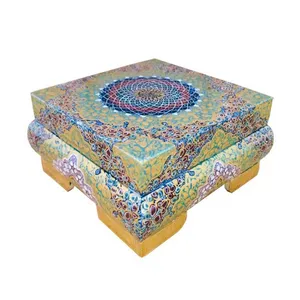جعبه جواهرات استخوانی طرح تذهيب کد B 281