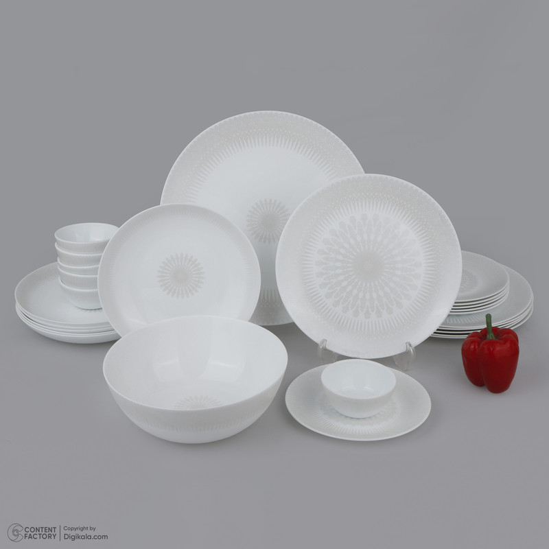 سرویس غذاخوری 26 پارچه 6 نفر آیروپال مدل کلاسیک  مدل 1048 ورژن 3