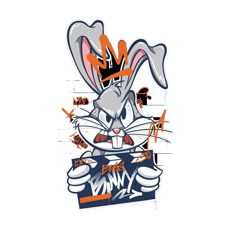 استیکر پارچه و لباس پاد آفرین مدل لونی تونز کد 214