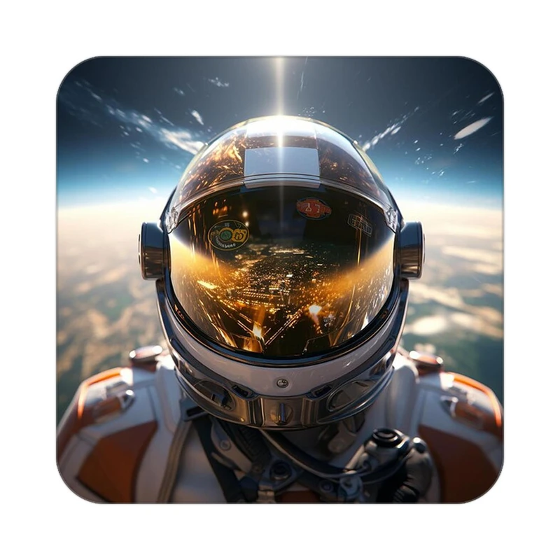 زیر لیوانی کاکتی طرح فضانورد مدل mp46145