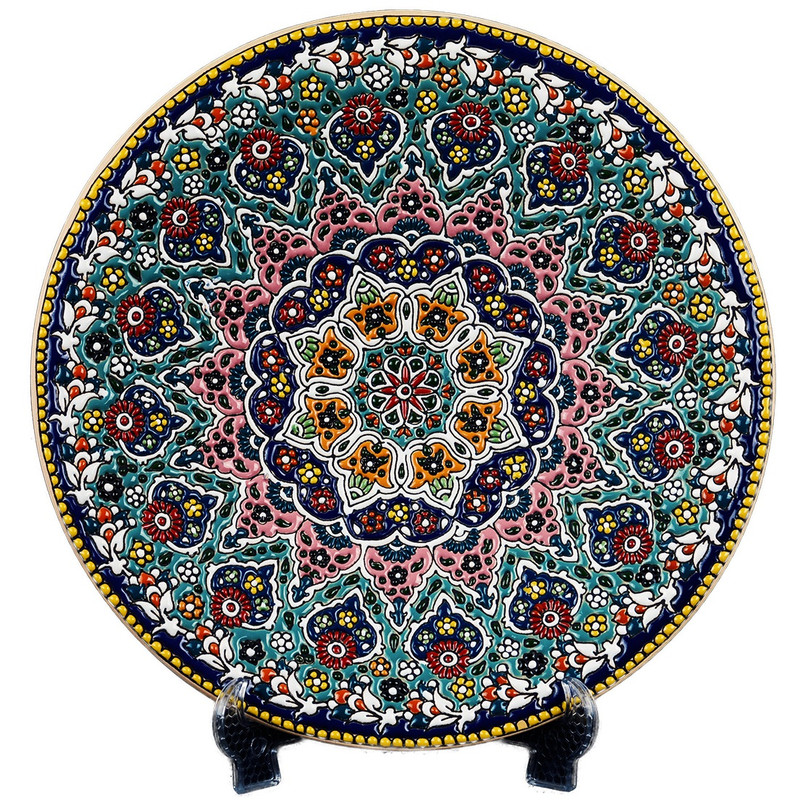بشقاب میناکاری سایز 30 کد C-105