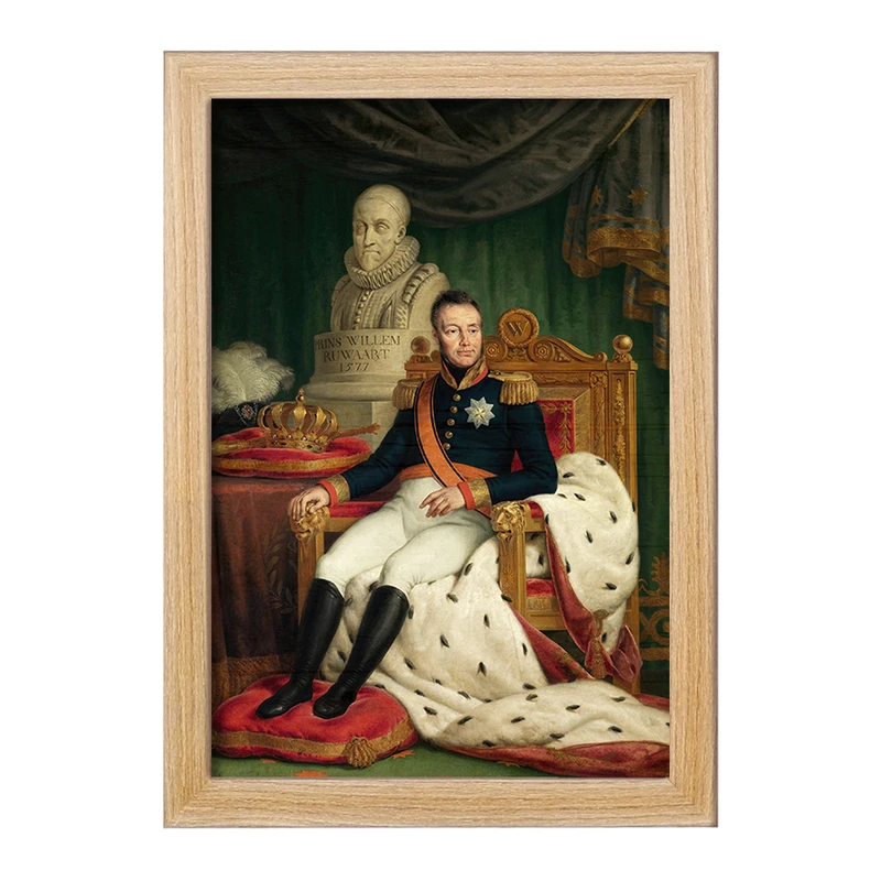 تابلو خندالو مدل نقاشی شاه ویلم اول اثر ماتیوس ایگناتیوس ون بری کد F12224