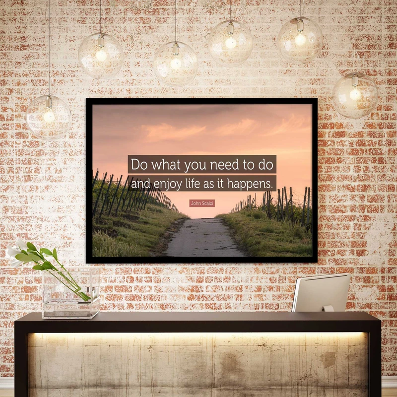 تابلو بکلیت طرح صحبتی مثبت انگیزشی انگلیسی از جان اسکالزی John Scalzi مدل B-s1857