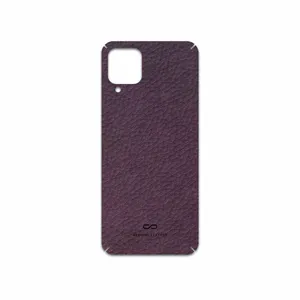 MAHOOT Purple-Leather Cover Sticker for Samsung Galaxy A12 Nacho