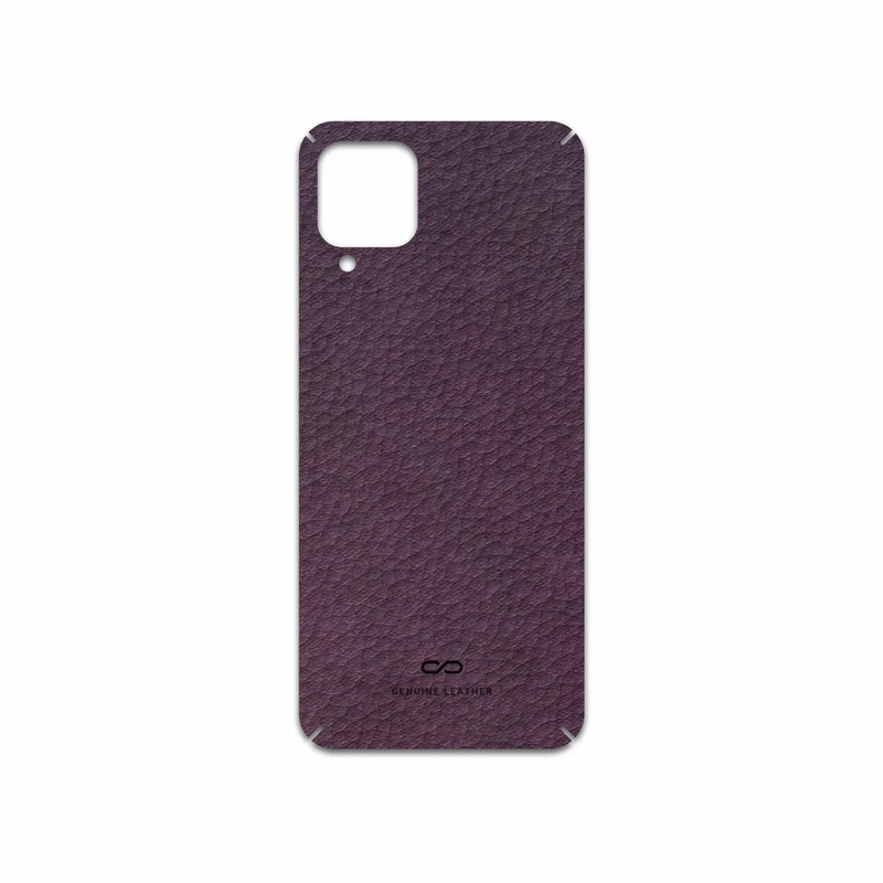 برچسب پوششی ماهوت مدل Purple-Leather مناسب برای گوشی موبایل سامسونگ Galaxy A12 Nacho