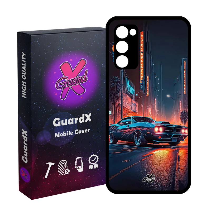 کاور گارد ایکس طرح ماشین مدل Glass10609 مناسب برای گوشی موبایل سامسونگ Galaxy S20 FE