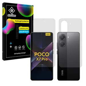 Arca Glass Tough model transparent screen protector suitable for Xiaomi Poco X7 Pro mobile phone along with the back protector