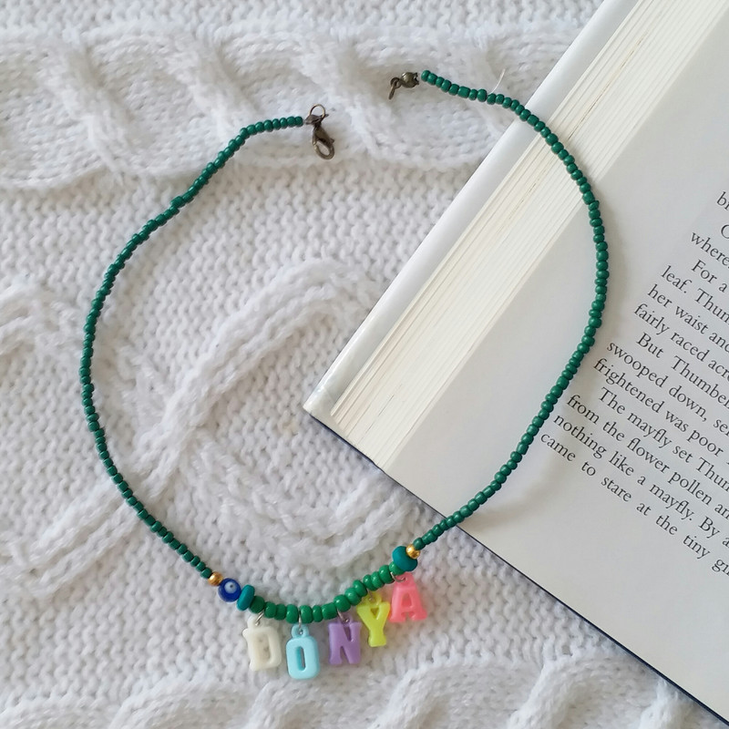 گردنبند دخترانه مدل تابستانی اسم دنیا G232 گردنبند دخترانه مدل تابستانی اسم دنیا G232