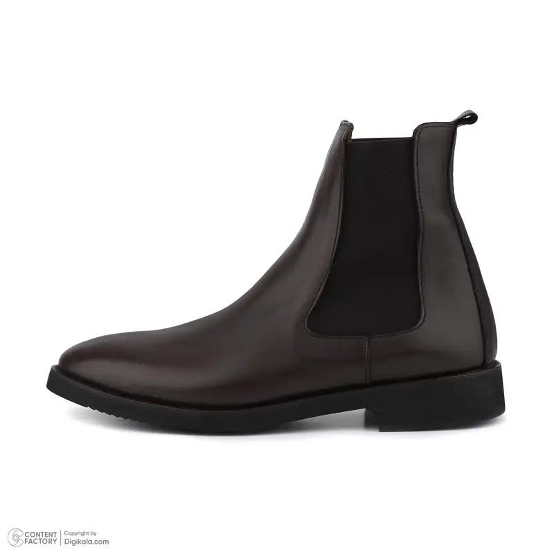 نیم بوت مردانه چرم مشهد مدل j6201-088