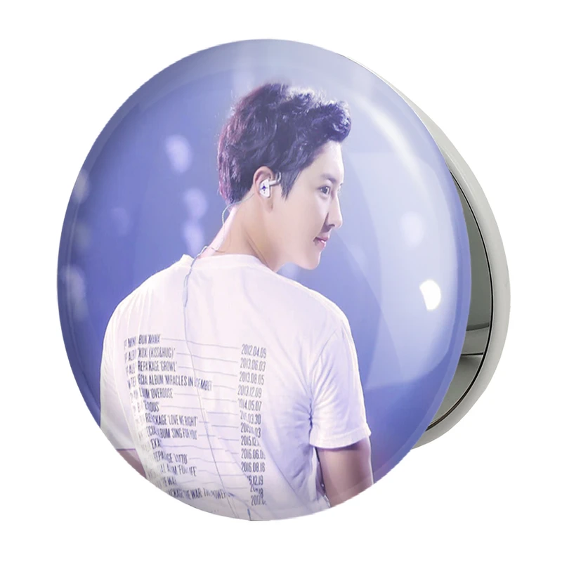 آینه جیبی خندالو طرح پارک چانیول گروه اکسو EXO مدل تاشو کد 13315 