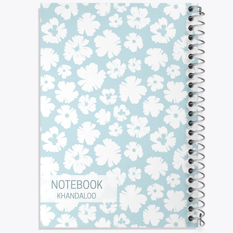 دفتر مشق 50 برگ خندالو طرح مینیمال گل کد N157