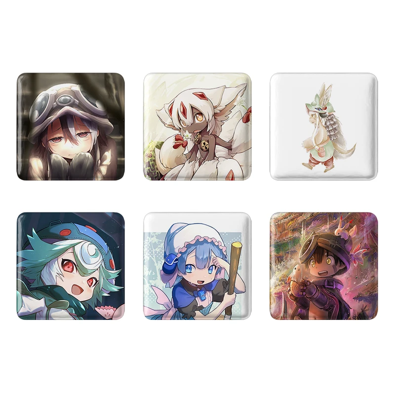 مگنت خندالو طرح انیمه ساخته شده در پرتگاه Made in Abyss کد 1344A مجموعه 6 عددی