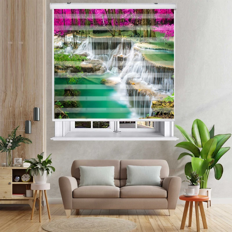 پرده زبرا زیو کد L5061 سایز 150X150 سانتی متر