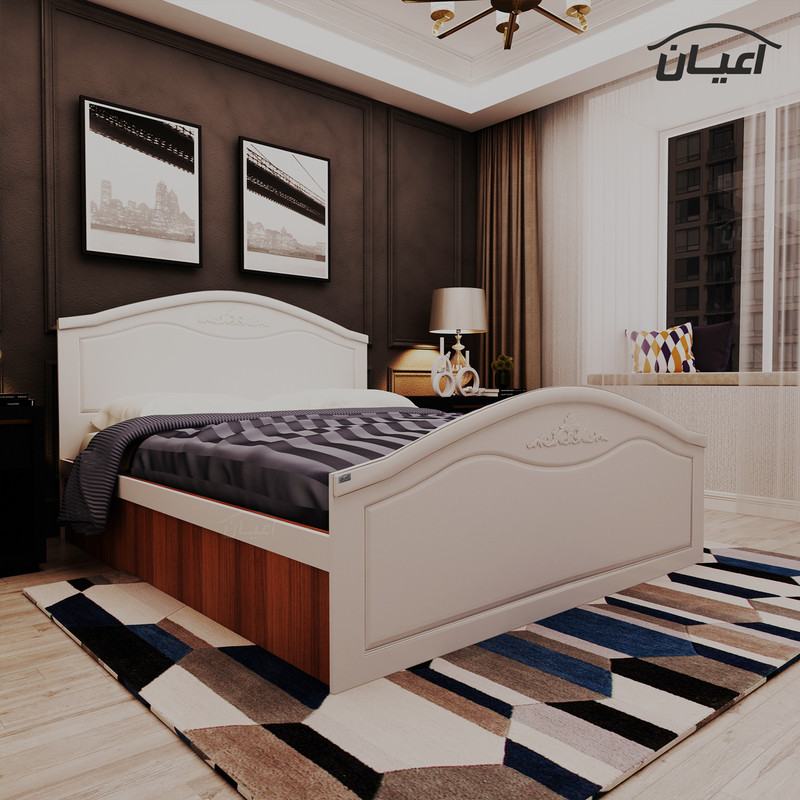 تخت خواب دونفره اعیان مدل FH403 سایز 160x200 سانتی متر