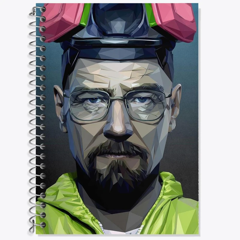 دفتر زبان 50 برگ خندالو مدل دو خط طرح سریال بریکینگ بد Breaking Bad کد 3168
