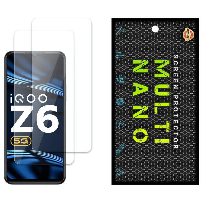 محافظ صفحه نمایش مولتی نانو مدل X-S2N مناسب برای گوشی موبایل ویوو iQOO Z6 بسته دو عددی