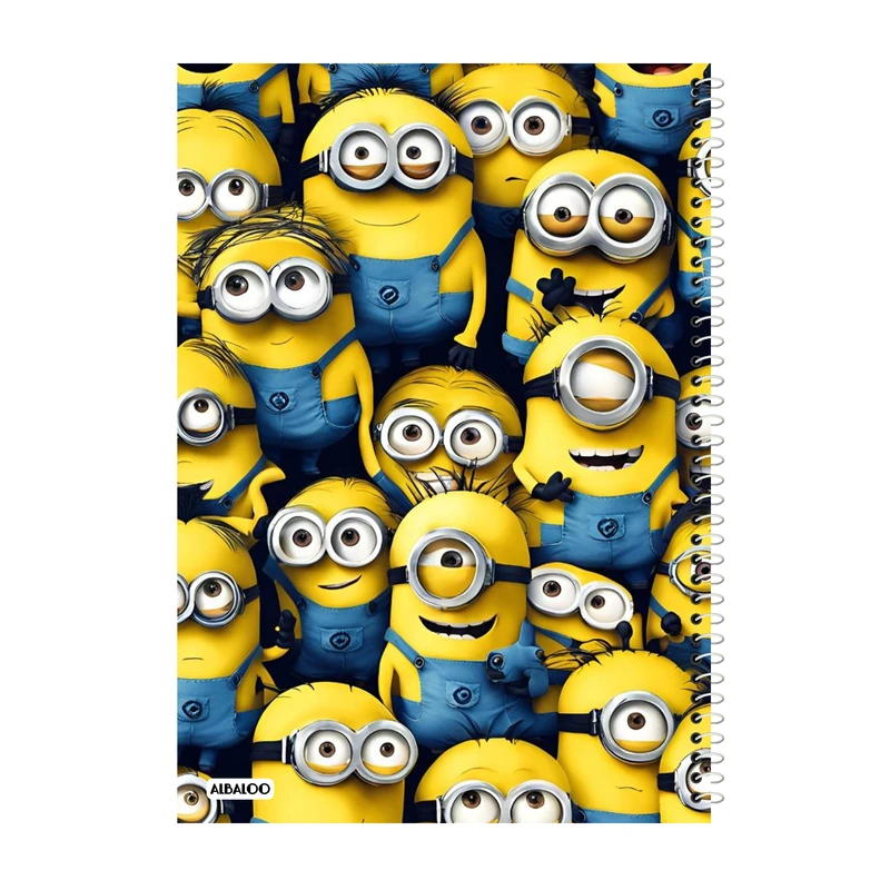 دفتر نقاشی 50 برگ آلبالو طرح انیمیشن مینیون کد 2198