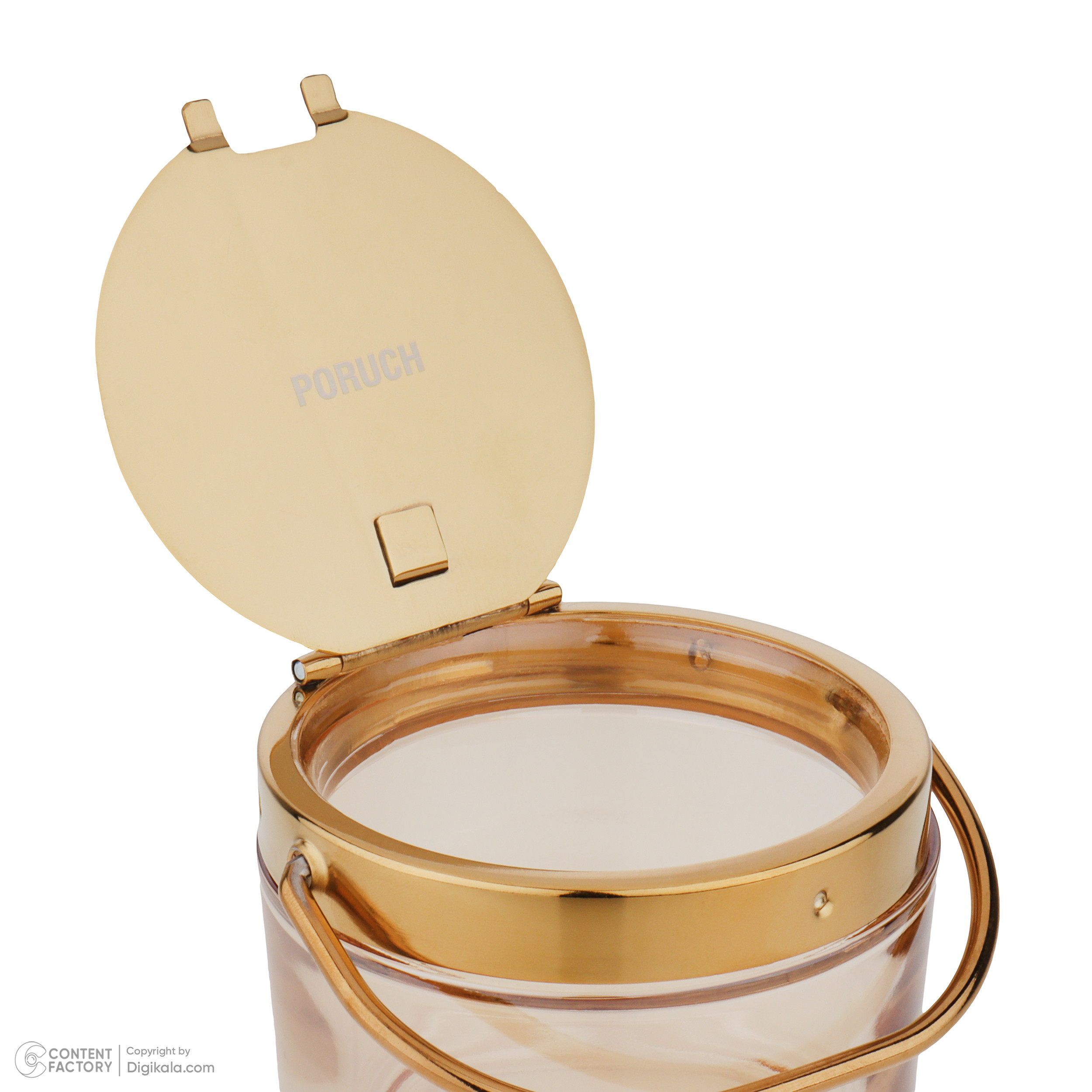 ظرف مربا و عسل مدل شیشه ای با طرح زنبور عسل - بدون بازو