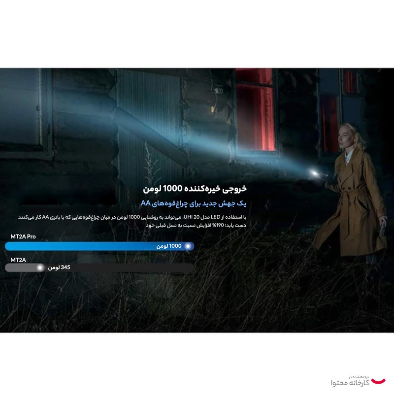 چراغ قوه دستی نایت کر مدل MT2A PRO
