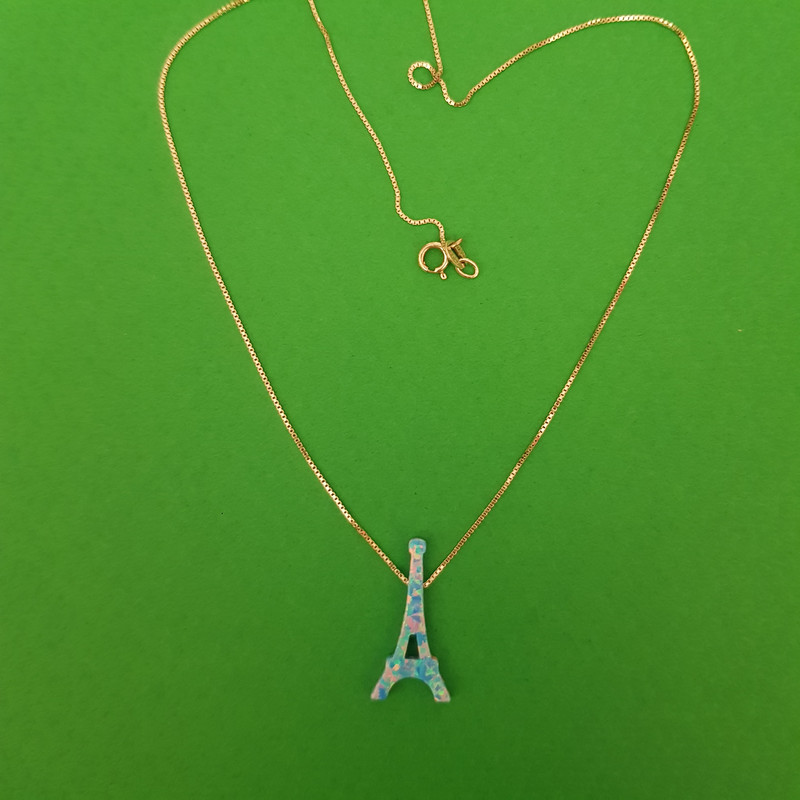 گردنبند دخترانه مدل برج ایفل گردنبند دخترانه مدل برج ایفل