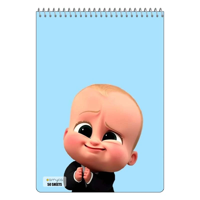 دفتر نقاشی 50 برگ سیمی کارنیکا طرح The Boss Baby کد 59246