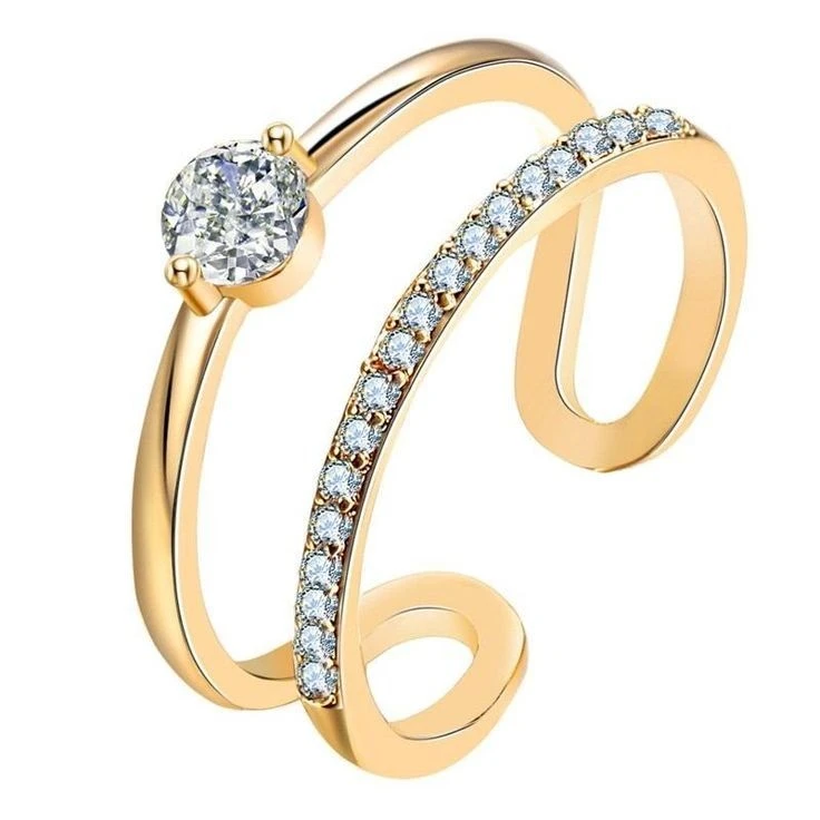 انگشتر طلا 18 عیار زنانه قیراط کد GH3161