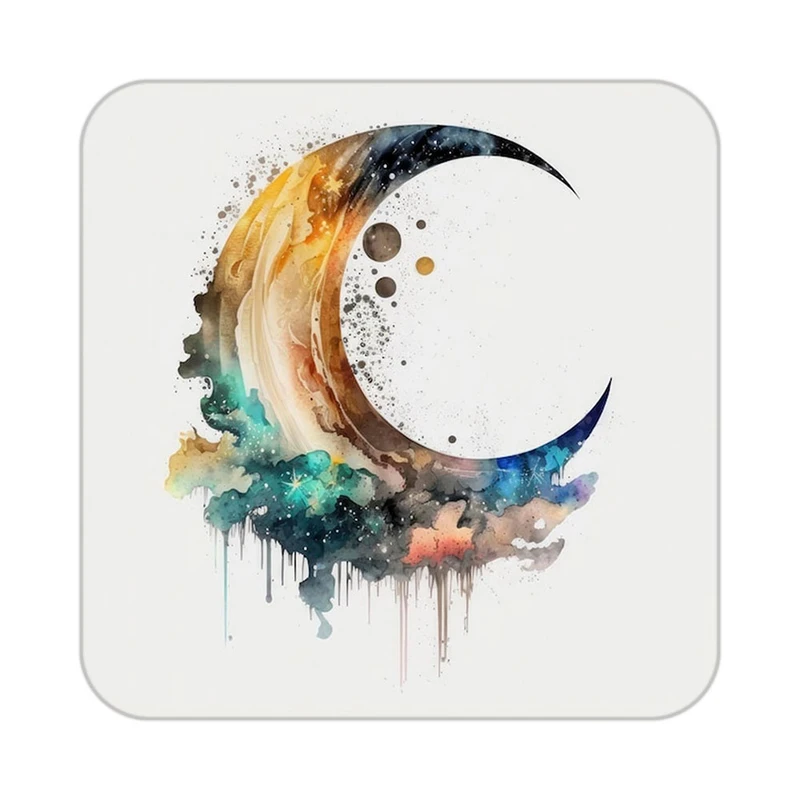 زیر لیوانی کاکتی طرح ماه و ستاره مدل mp53478