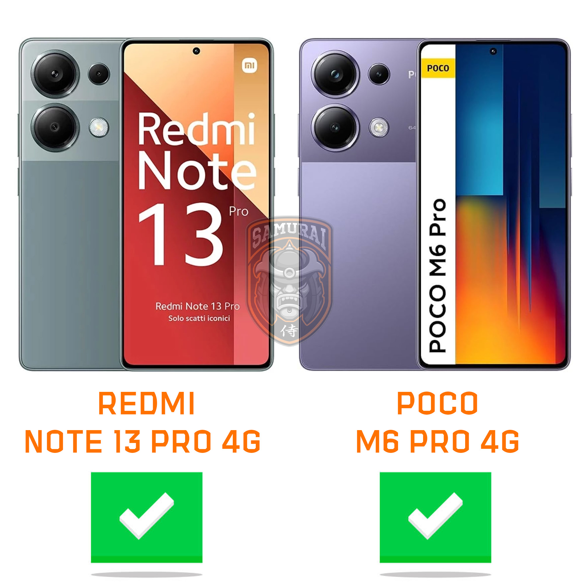 کاور سامورایی مدل Uflax مناسب برای گوشی موبایل شیائومی Redmi Note 13 Pro 4G / Poco M6 Pro
