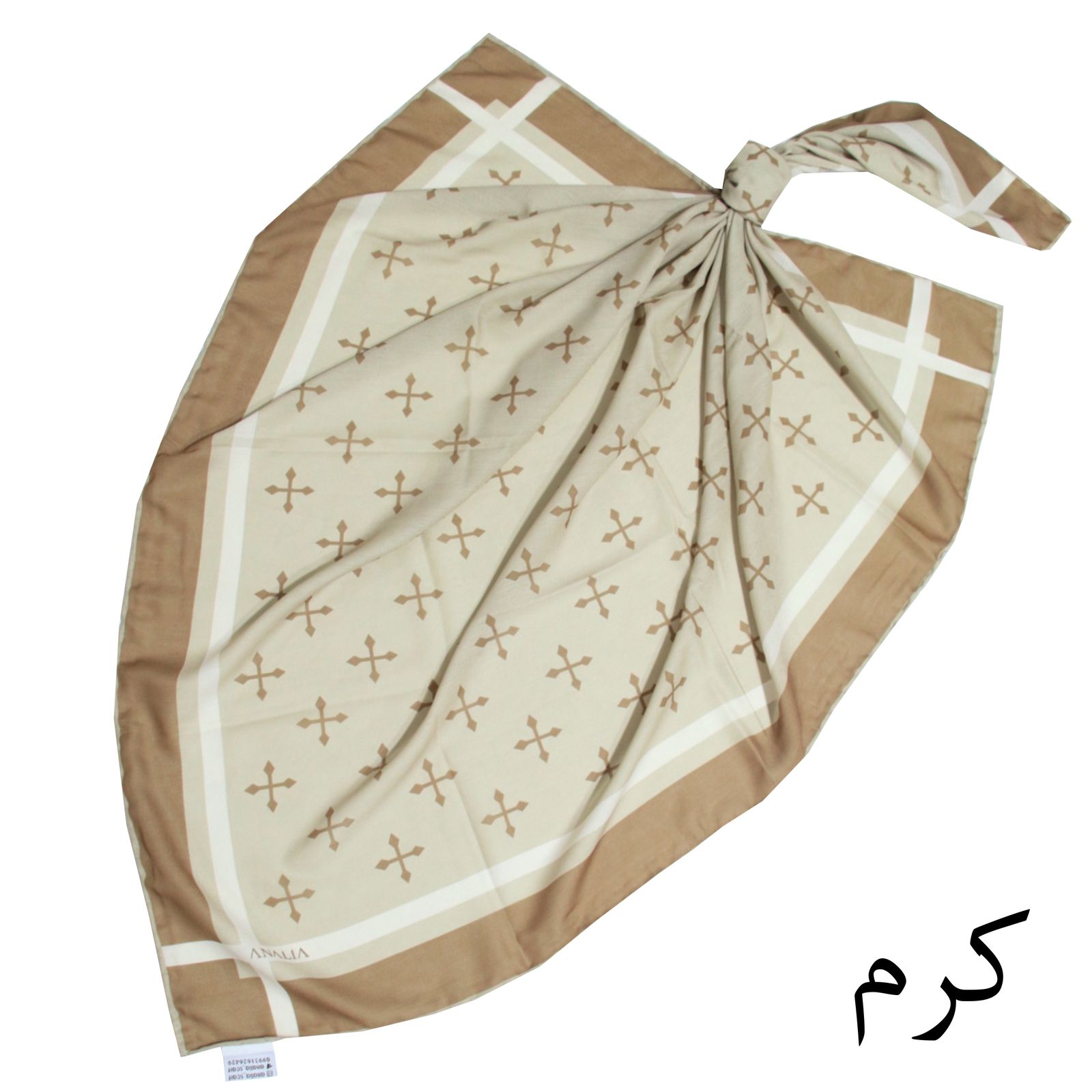 روسری زنانه آنالیا مدل نخی مزونی کلاسیک کد a-7097 -  - 21