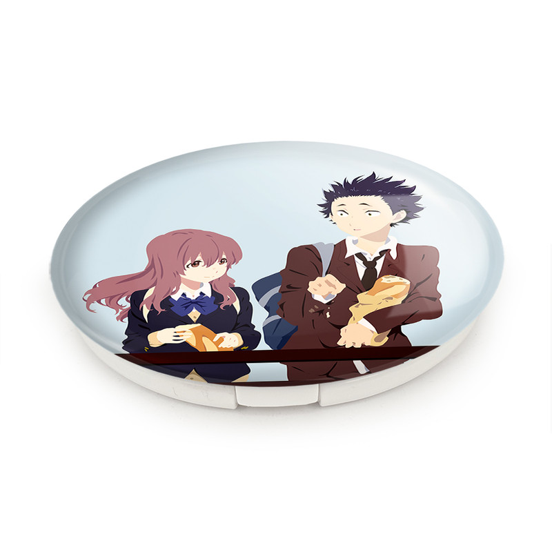 آینه جیبی خندالو طرح شوکو نیشیمیا و شویا ایشیدا انیمه سایلنت ویس A Silent Voice مدل تاشو کد 15793 آینه جیبی خندالو طرح شوکو نیشیمیا و شویا ایشیدا انیمه سایلنت ویس A Silent Voice مدل تاشو کد 15793