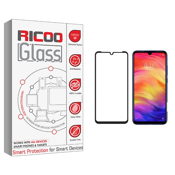 محافظ صفحه نمایش ریکوو مدل +HD مناسب برای گوشی موبایل شیائومی Redmi Note 7