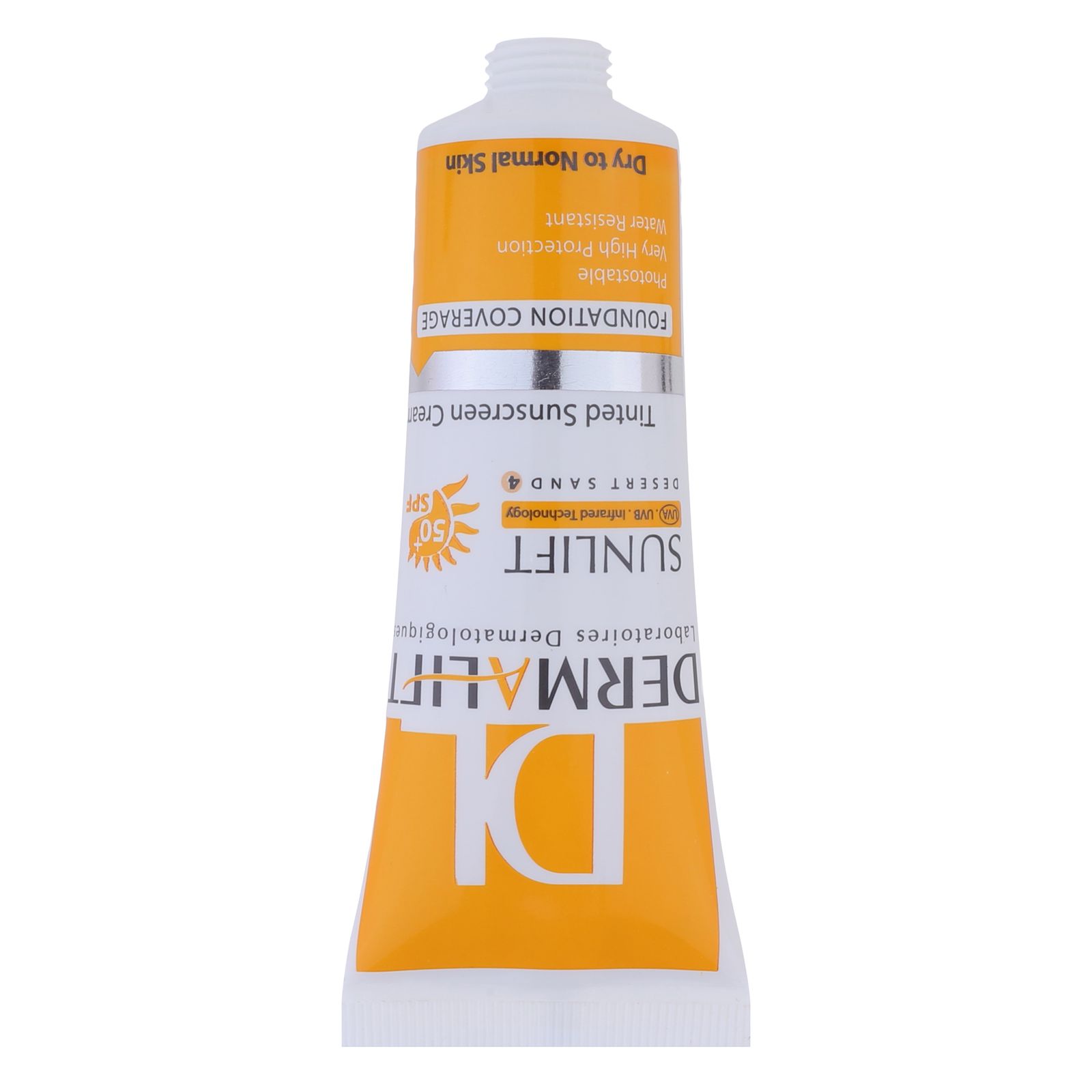 کرم ضد آفتاب رنگی درمالیفت SPF 50 مدل SUNLIFT حاوی ‌محافظ UVA و UVB مناسب پوست‌های خشک و معمولی حجم 40 میلی‌لیتر -  - 6