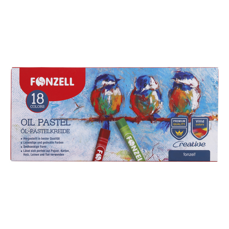 پاستل 18 رنگ فونزل مدل school